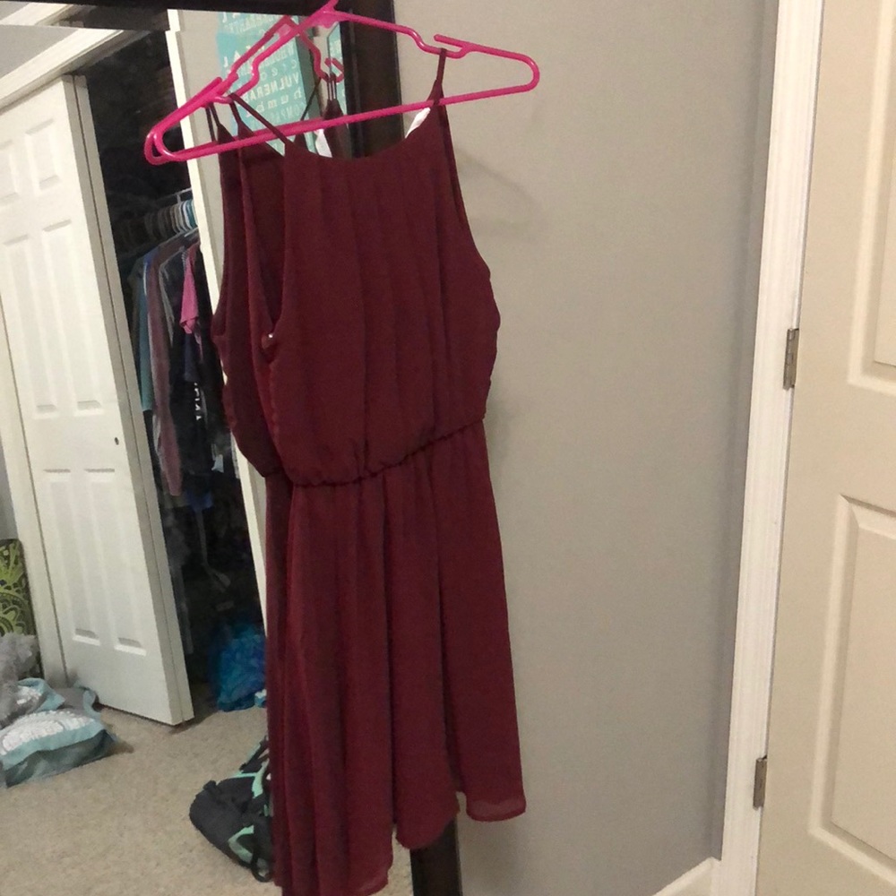 Red wine dress